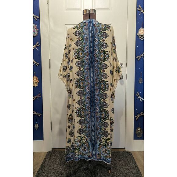 Sz 1X Pinky Paisley Duster Kimono - Boho! - Picture 5 of 13